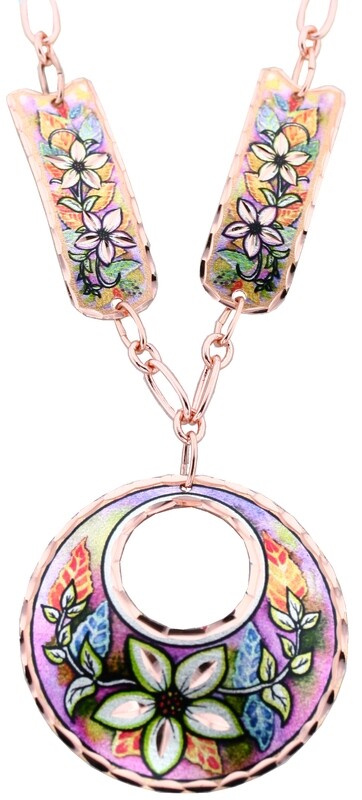 COLORFUL FLOWERS NECKLACES NC-LDM235