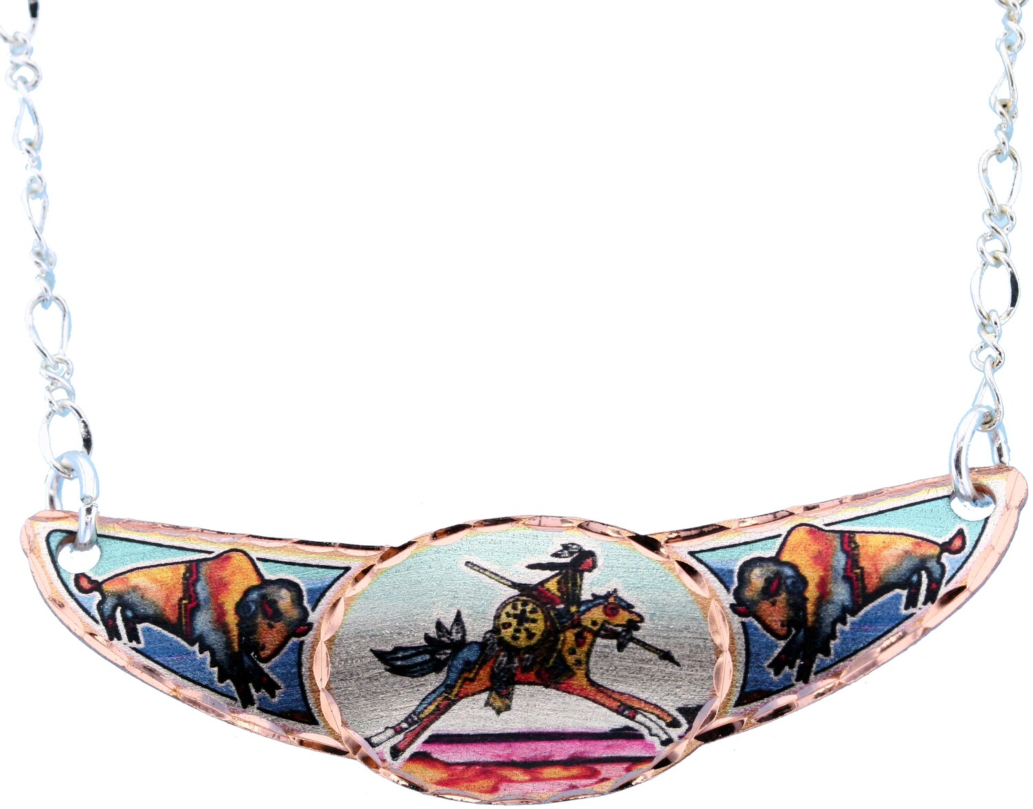 INDIAN WARRIOR CHOKER NECKLACE JY-333
