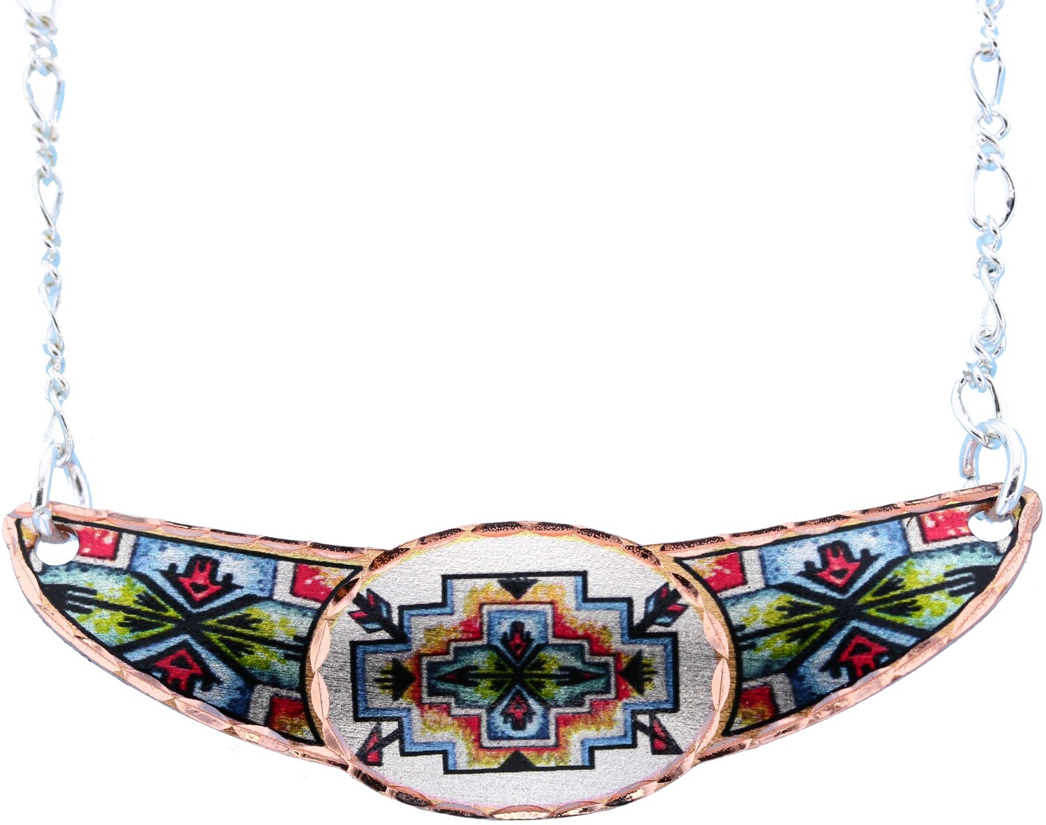 NATIVE ART CHOKER NECKLACE JY-338