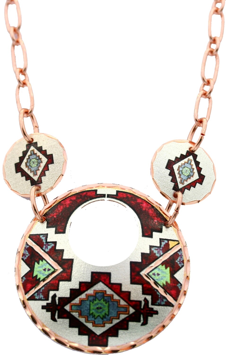 COPPER CHAIN NATIVE AMERICAN ART NECKLACES