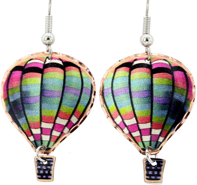 HOT AIR BALLOON DANGLE EARRINGS CM-116