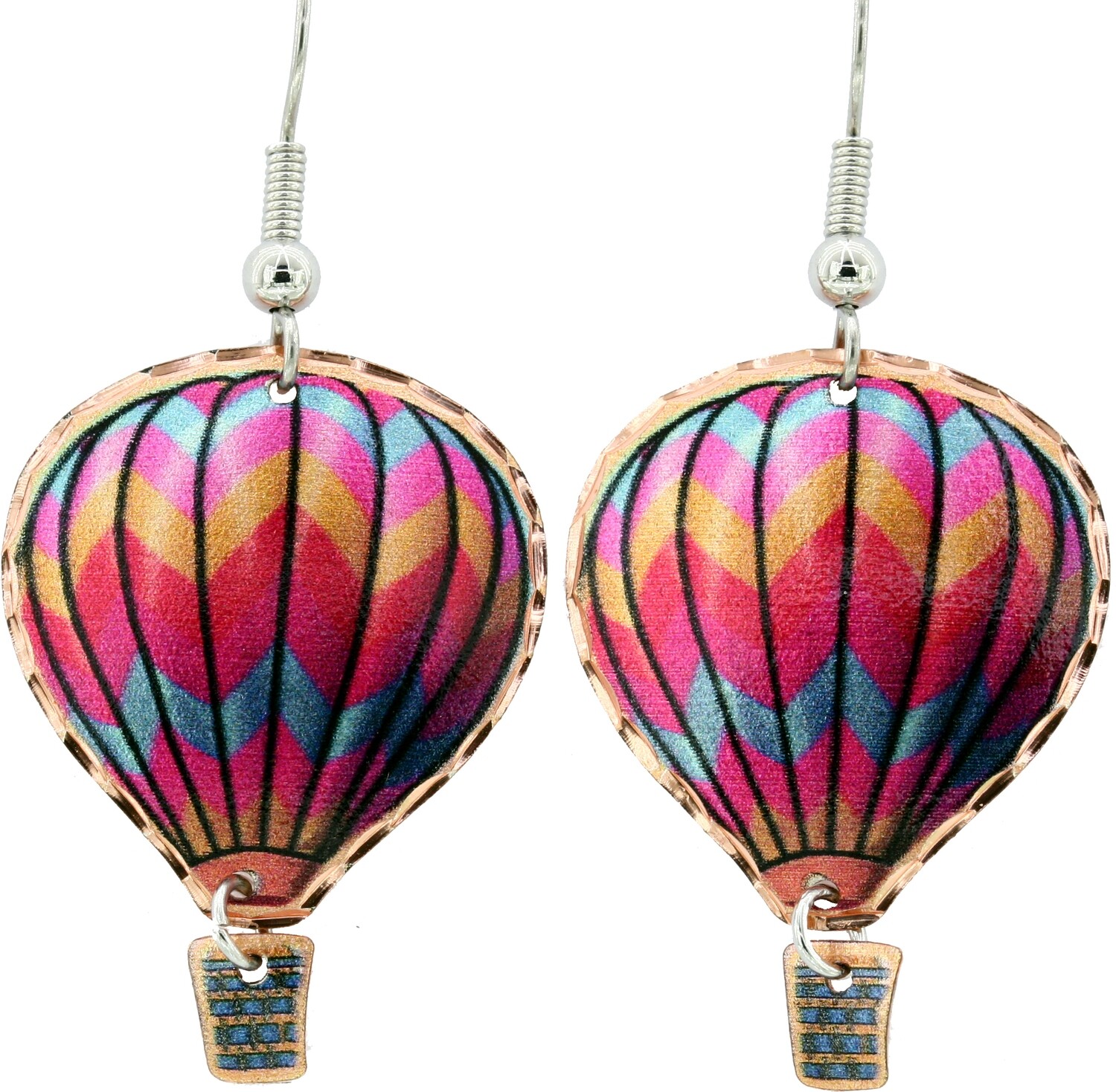 HOT AIR BALLOON DANGLE EARRINGS CM-118