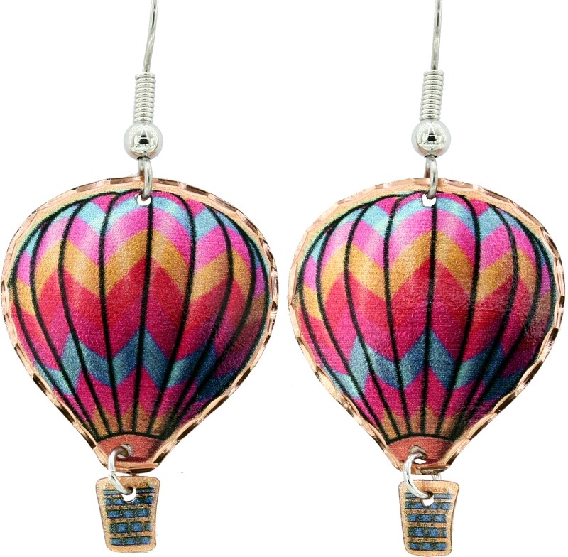 HOT AIR BALLOON DANGLE EARRINGS CM-118