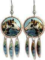 Dangle Appaloosa Horse Earrings YBM-19
