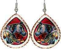 NATIVE HORSE EARRINGS DESIGNED BY LYNN BEAN LD-44