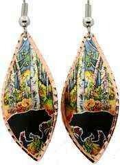 Aspen Tree and Bear Earrings LD-265