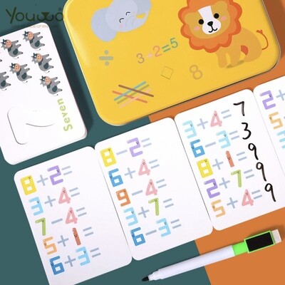 Reusable Math Learning Educational Puzzle