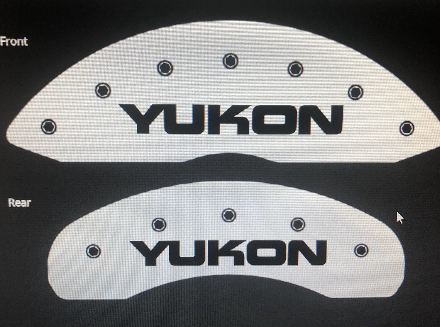 MGP CALIPER COVERS FOR 2019 GMC YUKON XL SLE