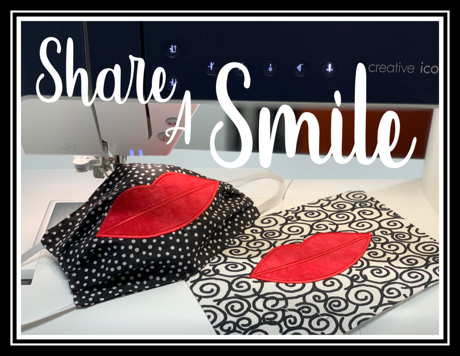 Share a Smile Applique Embroidery Design