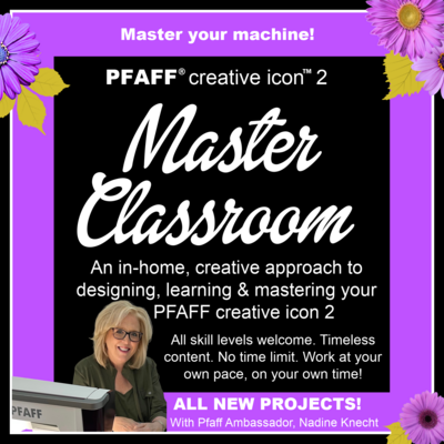 Pfaff Creative Icon2 MASTER CLASSROOM