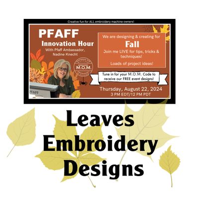 Fall Leaves Embroidery Designs
