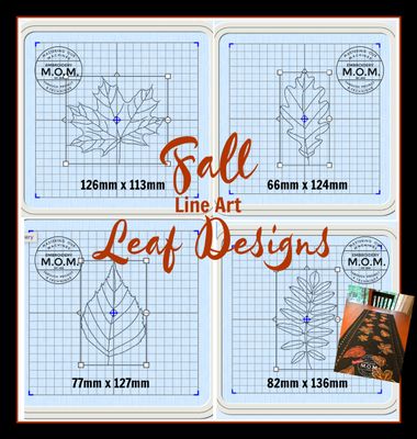 Fall Leaves Embroidery Designs