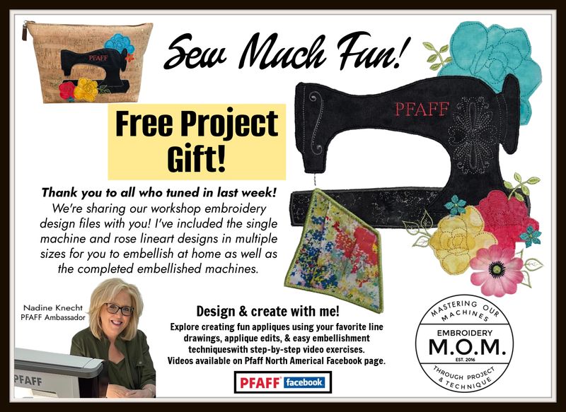 Sew Much Fun! LineArt &amp; Embroidery Design Gift
