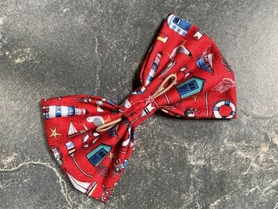 Bow tie - Seaside - red