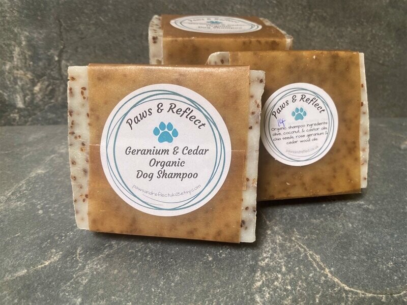 Dog shampoo - Cedar wood and geranium