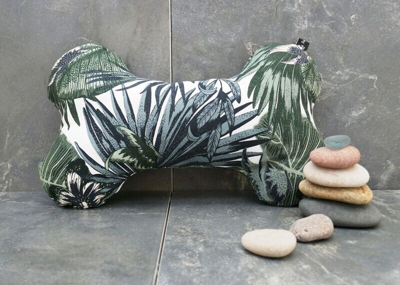 Dog Bone pillow - Jungle green