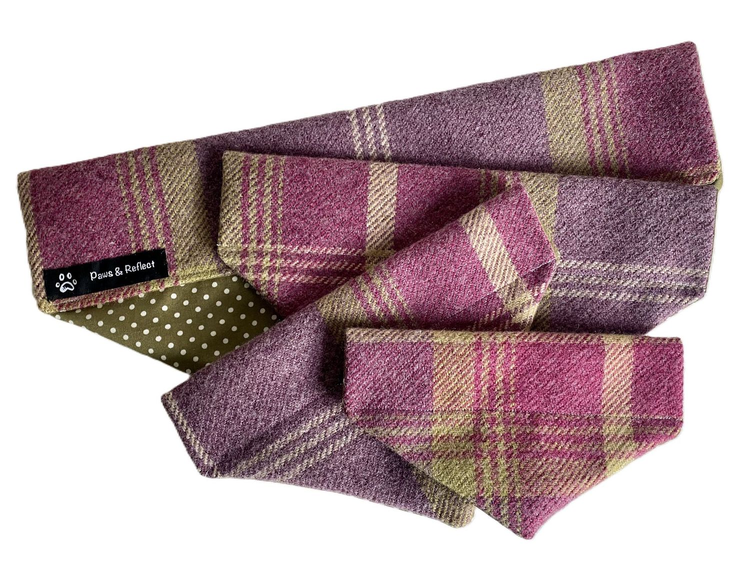 POSH PAWS Bandana - over the collar - Balmoral Amethyst
