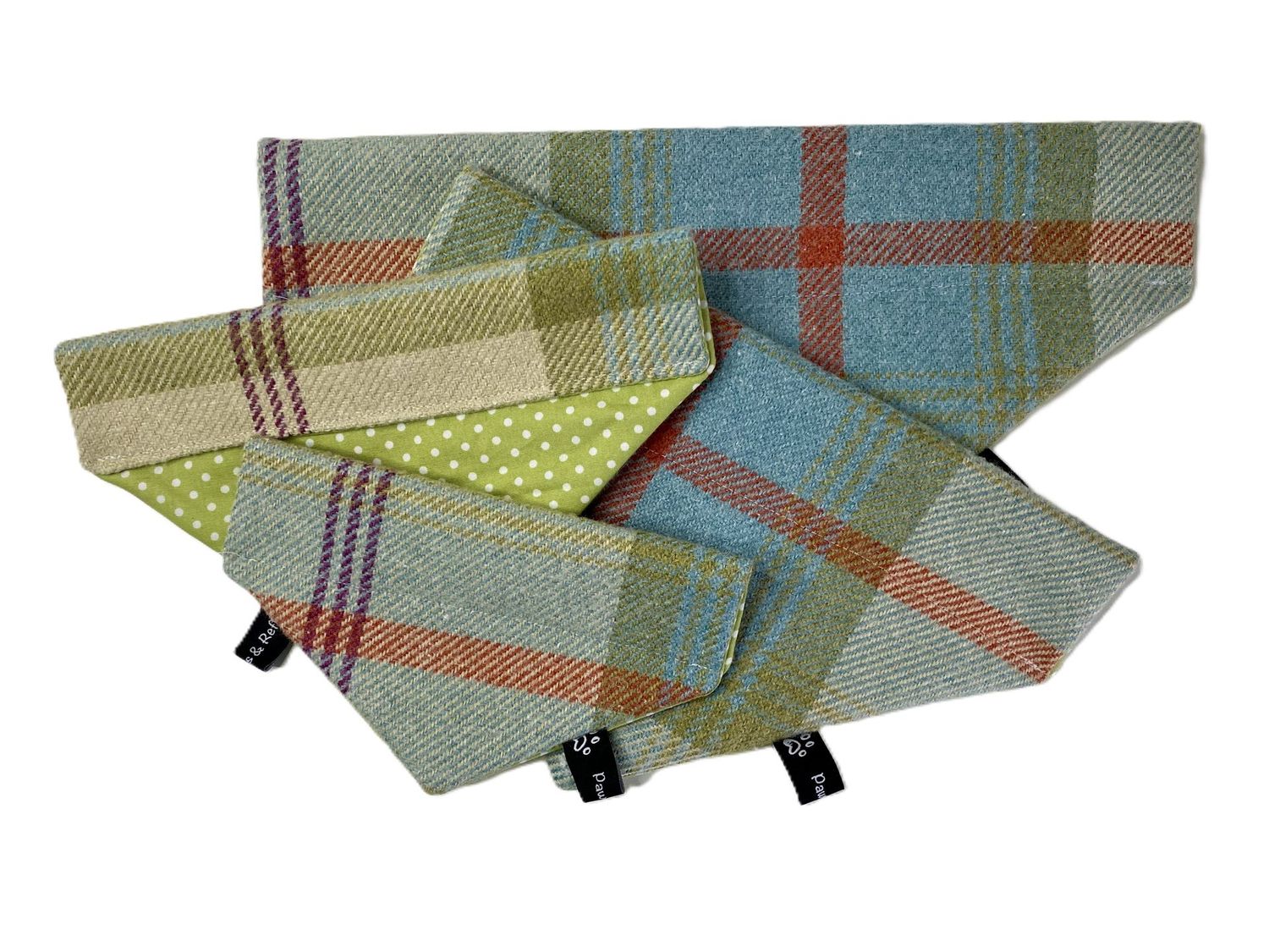 Posh Paws Bandana - over the collar- Balmoral Aqua