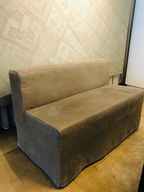 LINTELOO DWI Bank by Henk Vos (braunes feines Leder)