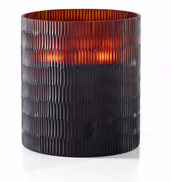 ONNO Duftkerze Rhombus M Duft Lotus Flower / Farbe amber