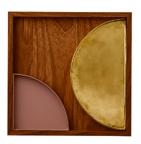 AYTM UNITY wooden tray Walnut Länge 35 cm