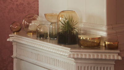 AYTM TOTA Zylinder / Glasschale amber_klein