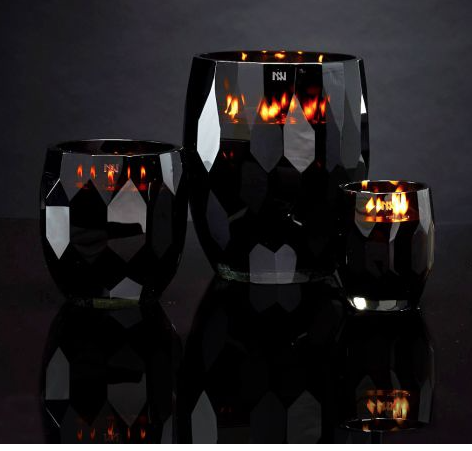 ONNO Duftkerze Jewel Black M/ Duft Sunset
