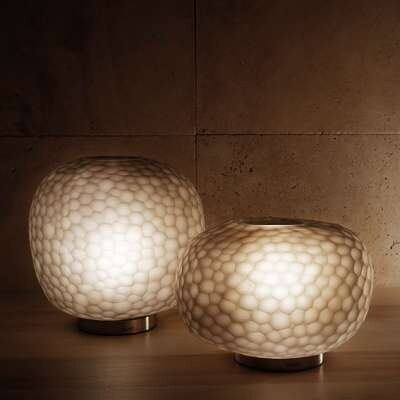 GUAXS ERBSE 2 TABLELAMP clear/smokegrey
