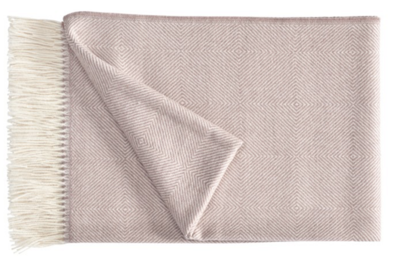 Kuscheldecke Plaid Noble Altrosa