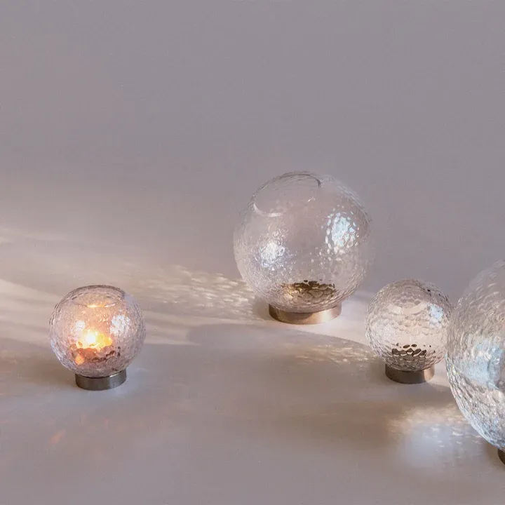 AYTM GLOBE BUBBLES Clear/Silver Ø21