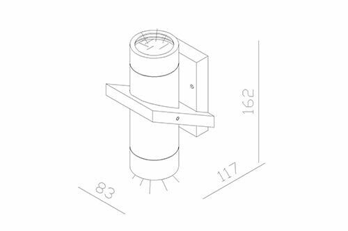 DOUBLE Wandlampe für Outdoor