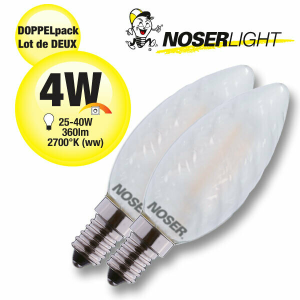 Doppelpack LED-Kerzen E14