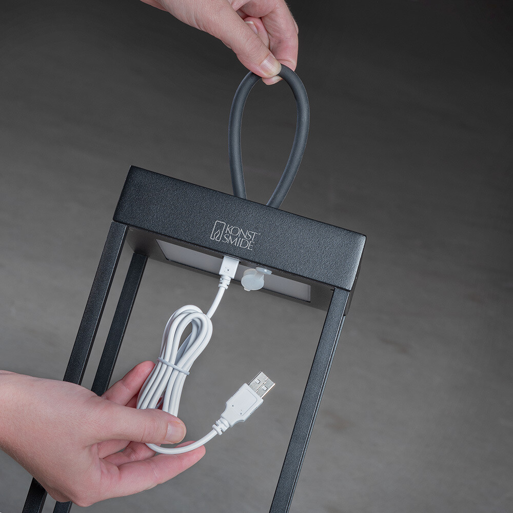 RAVELLO LED-Laterne mit Akku für In- und Outdoor