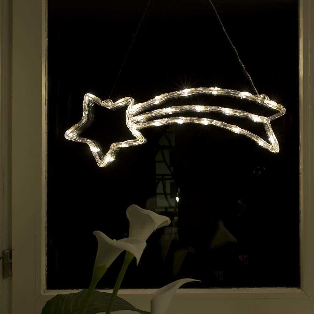 Acryl Komet mit 24 LEDs für In- und Outdoor