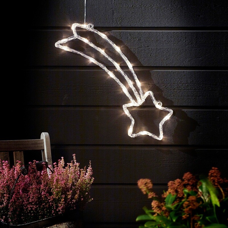 Acryl Komet mit 24 LEDs für In- und Outdoor