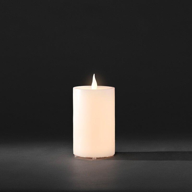 LED-Echtwachskerze für In- und Outdoor