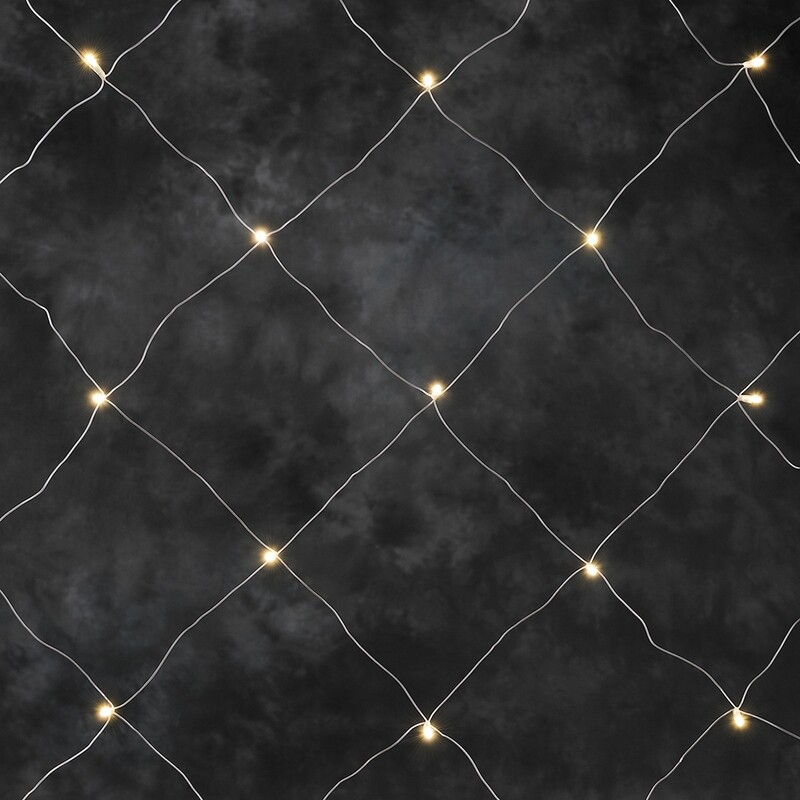 LED-Lichternetz mit 64 LEDs für In- und Outdoor