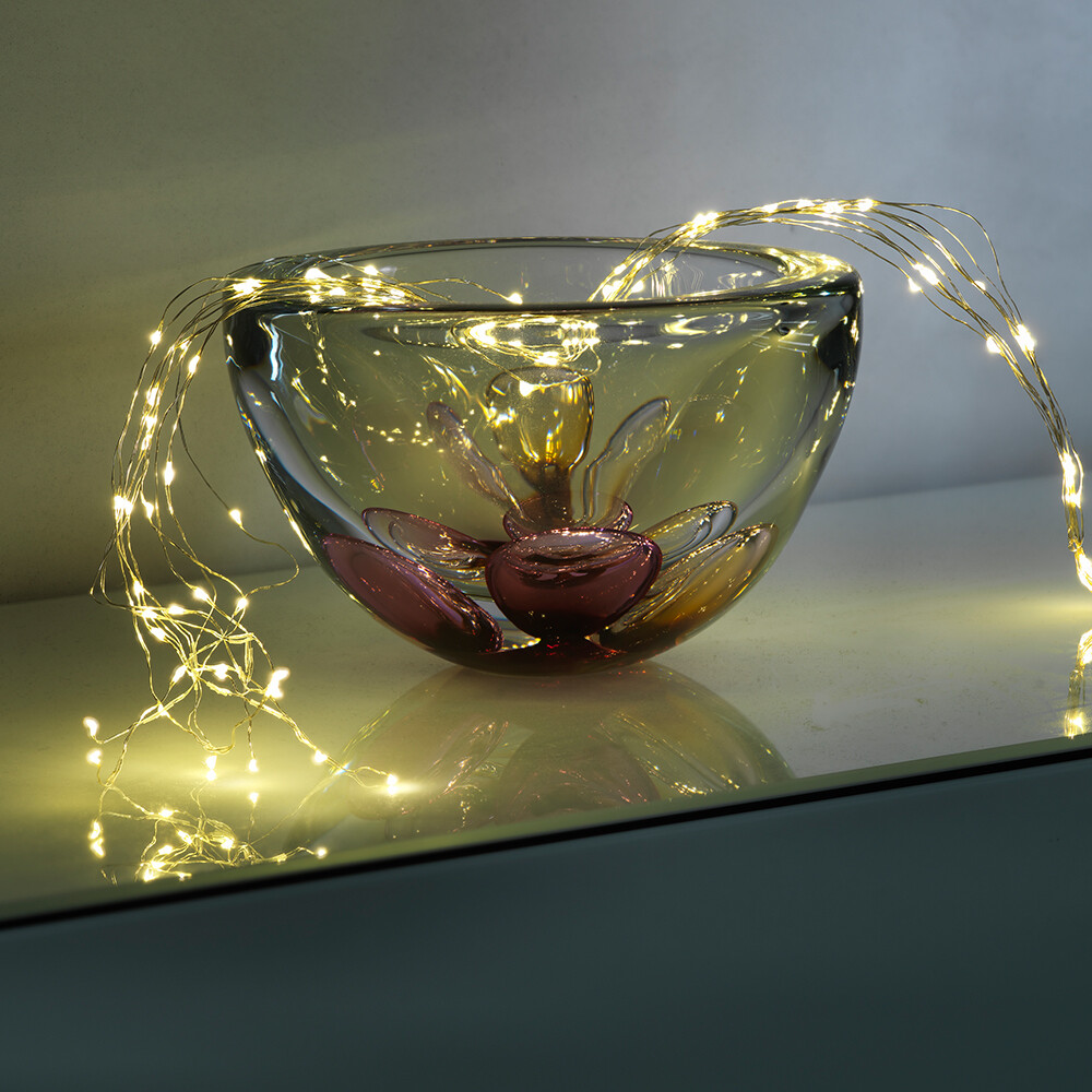 Tropfenlametta mit 200 LEDs für Indoor