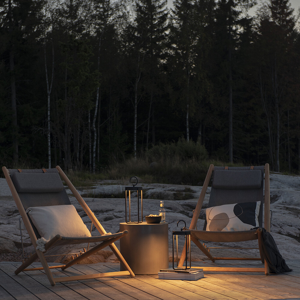 MANOROLA LED-Laterne mit Akku für In- und Outdoor