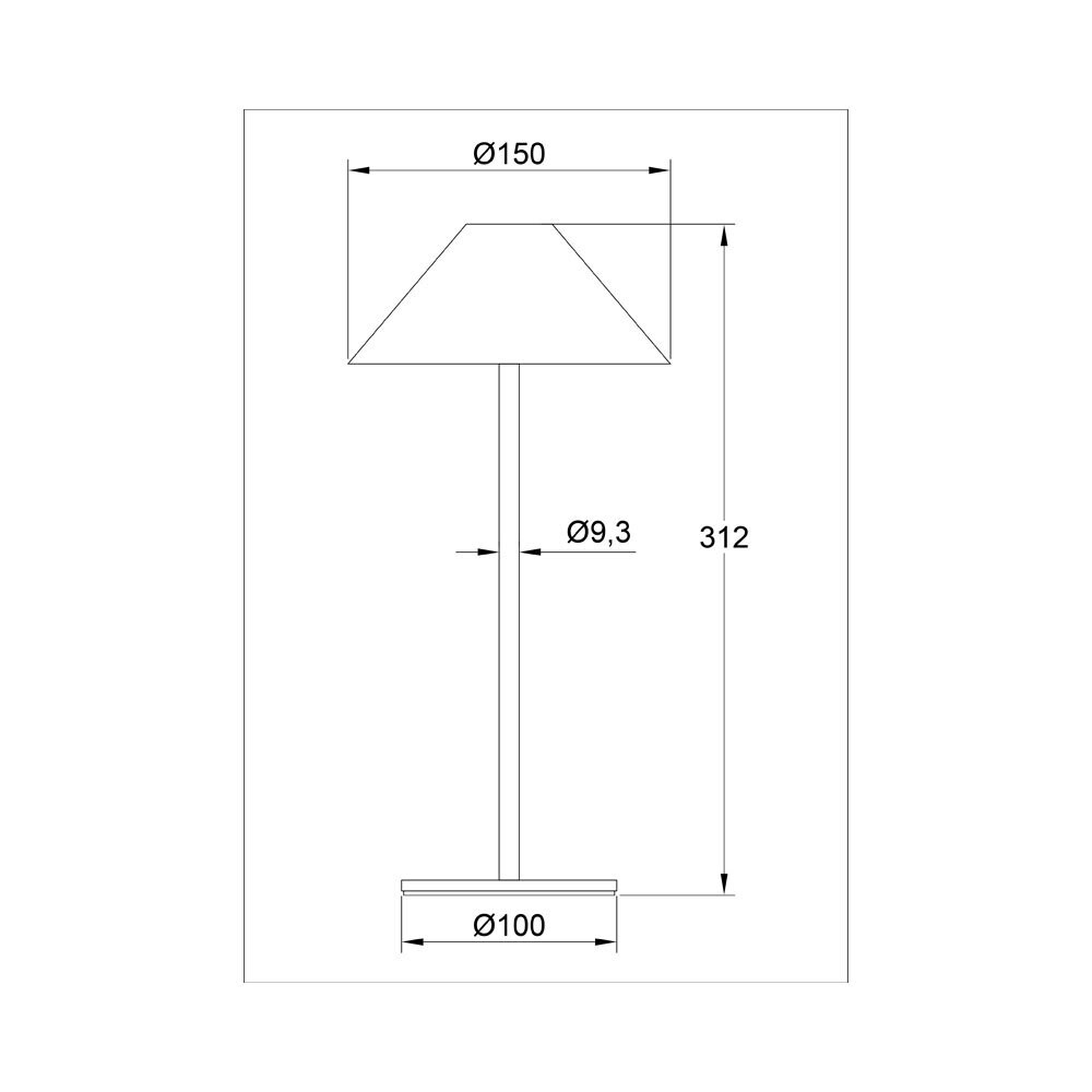 CARPI LED-Tischlampe mit Akku