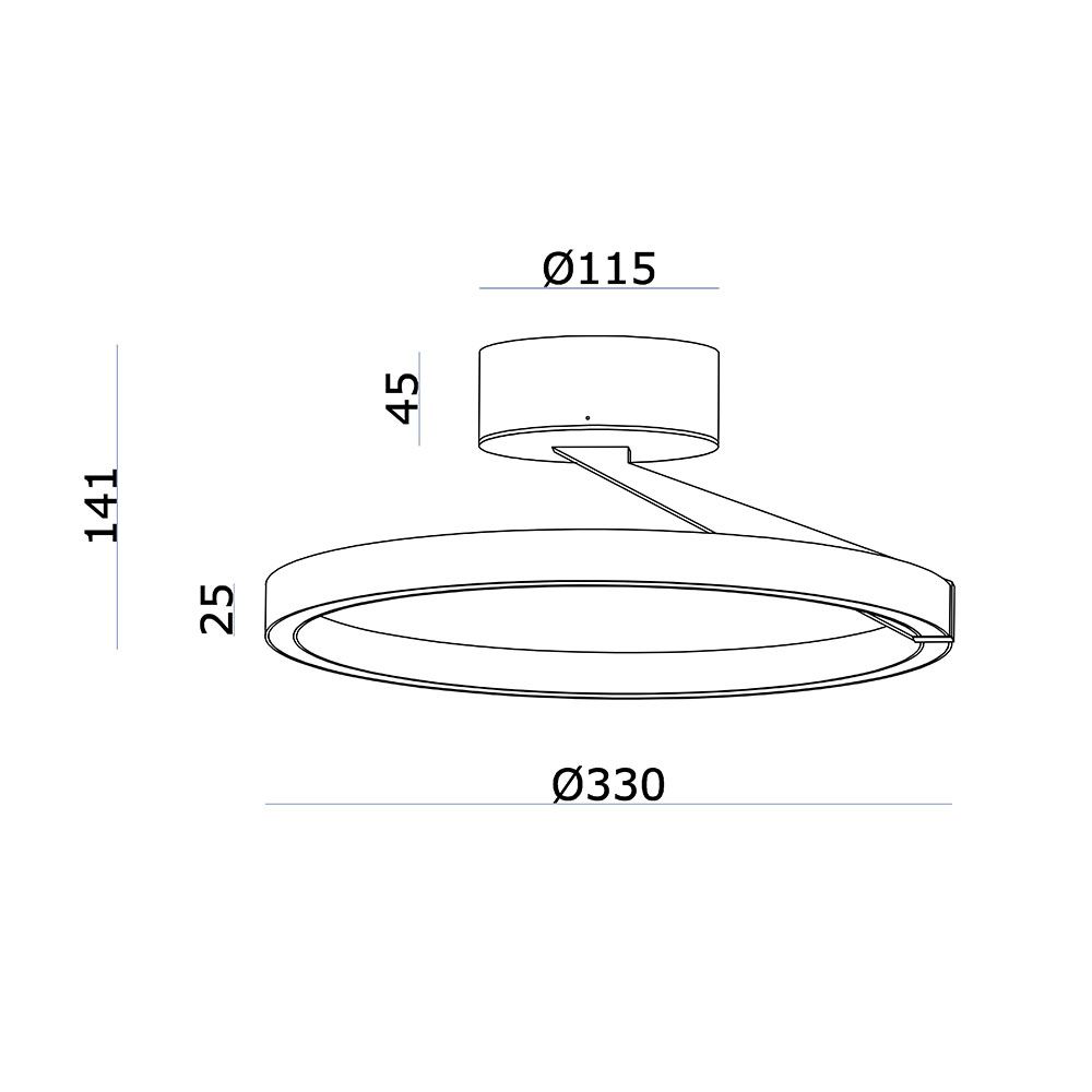 OREGON LED-Deckenlampe