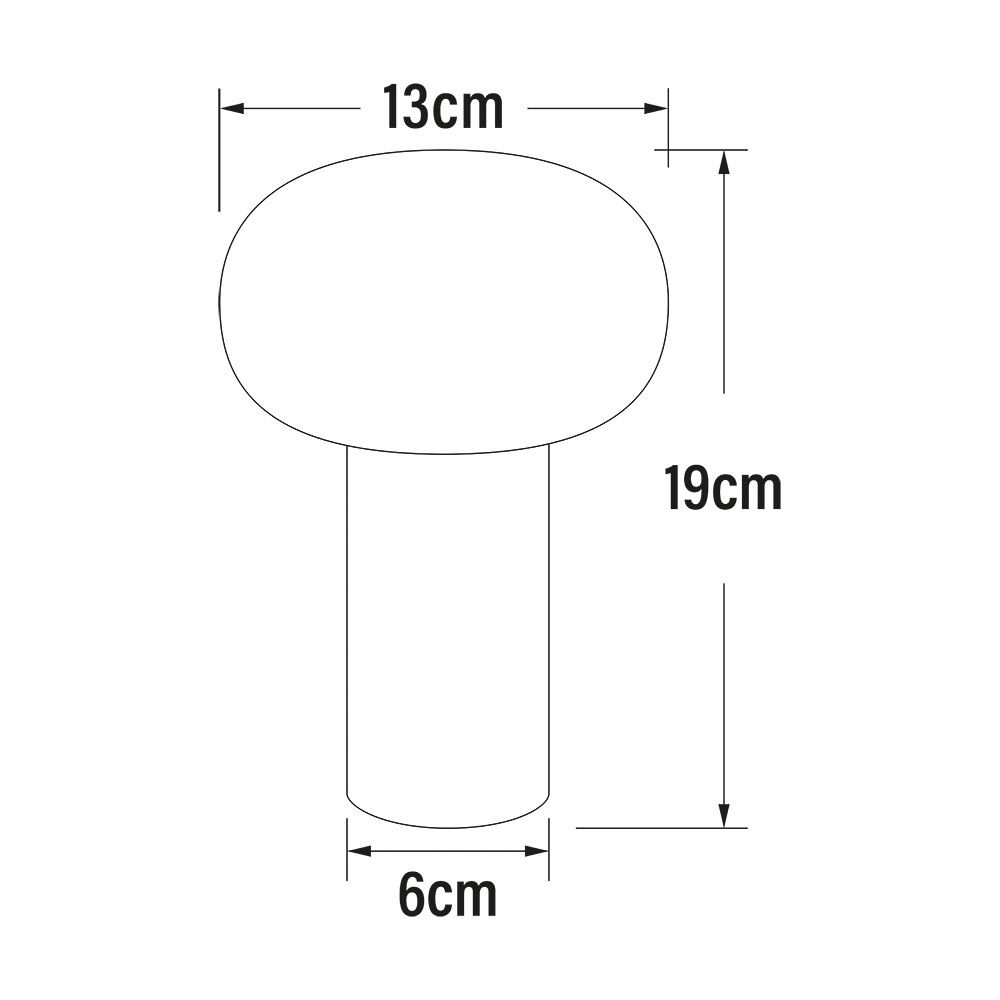 ANTIBES LED-Tischlampe mit Akku für In- und Outdoor