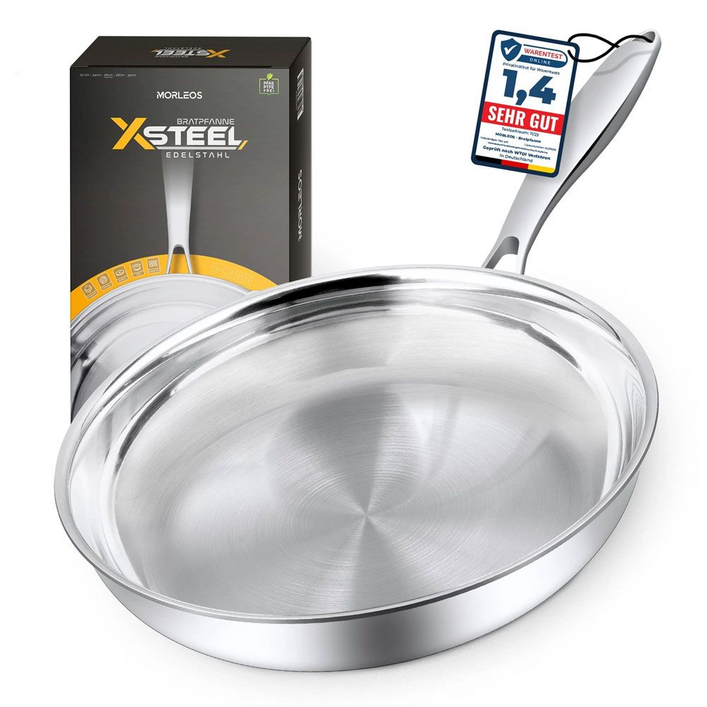 Bratpfanne Classic Edelstahl Induktion 32 cm