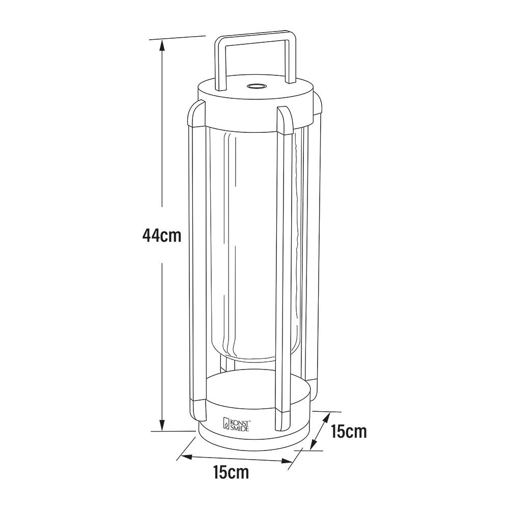 OTRANTO LED-Tischlampe mit Akku