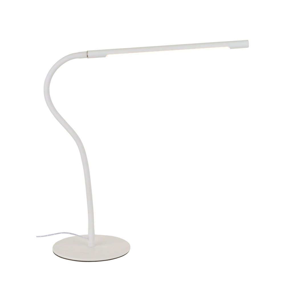 Dimmbare LED-Tischlampe IVO in weiss von mondilux