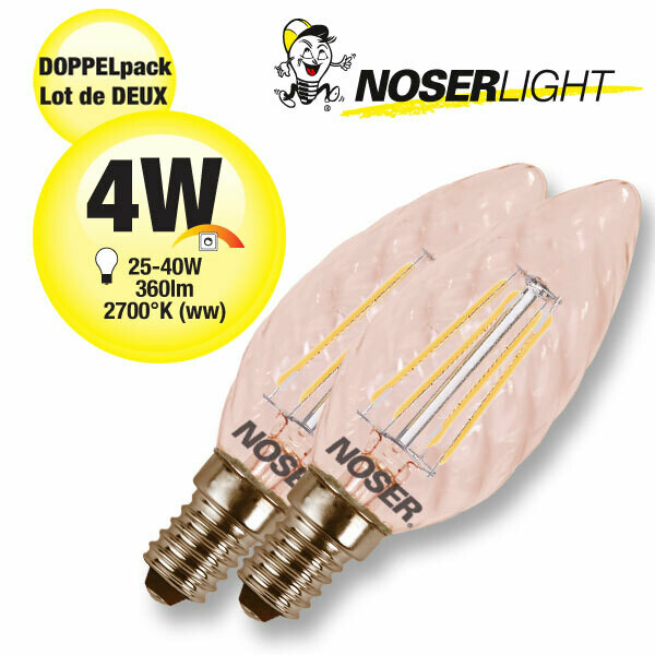 Doppelpack LED-Kerzen E14