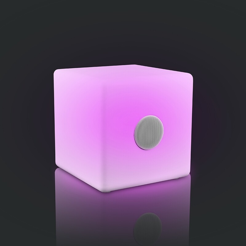 Beleuchteter Würfel mit Bluetooth-Speaker