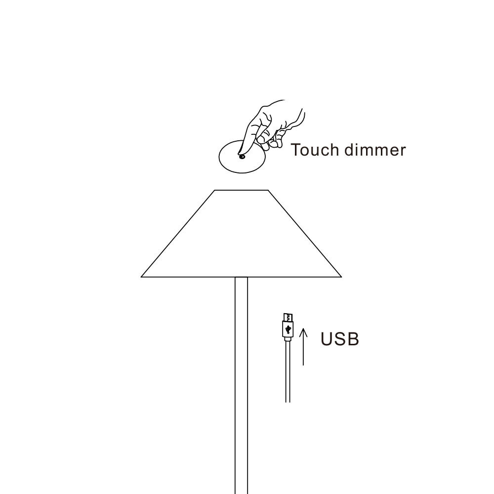 CARPI LED-Tischlampe mit Akku