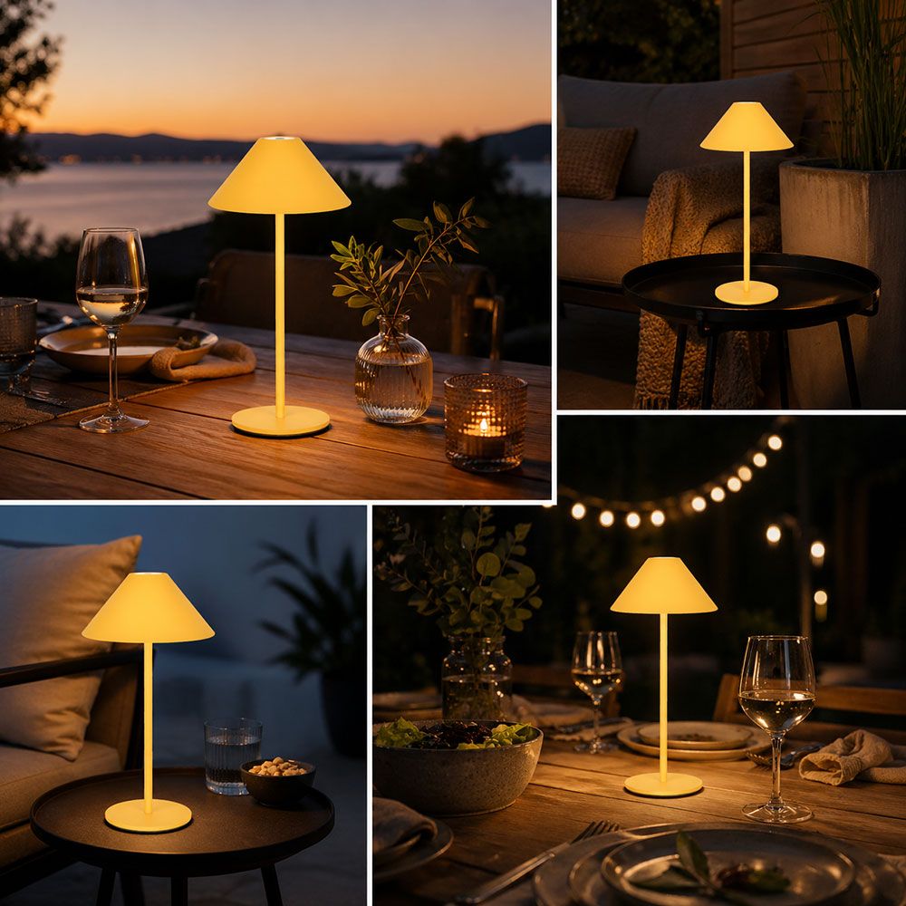 CARPI LED-Tischlampe mit Akku