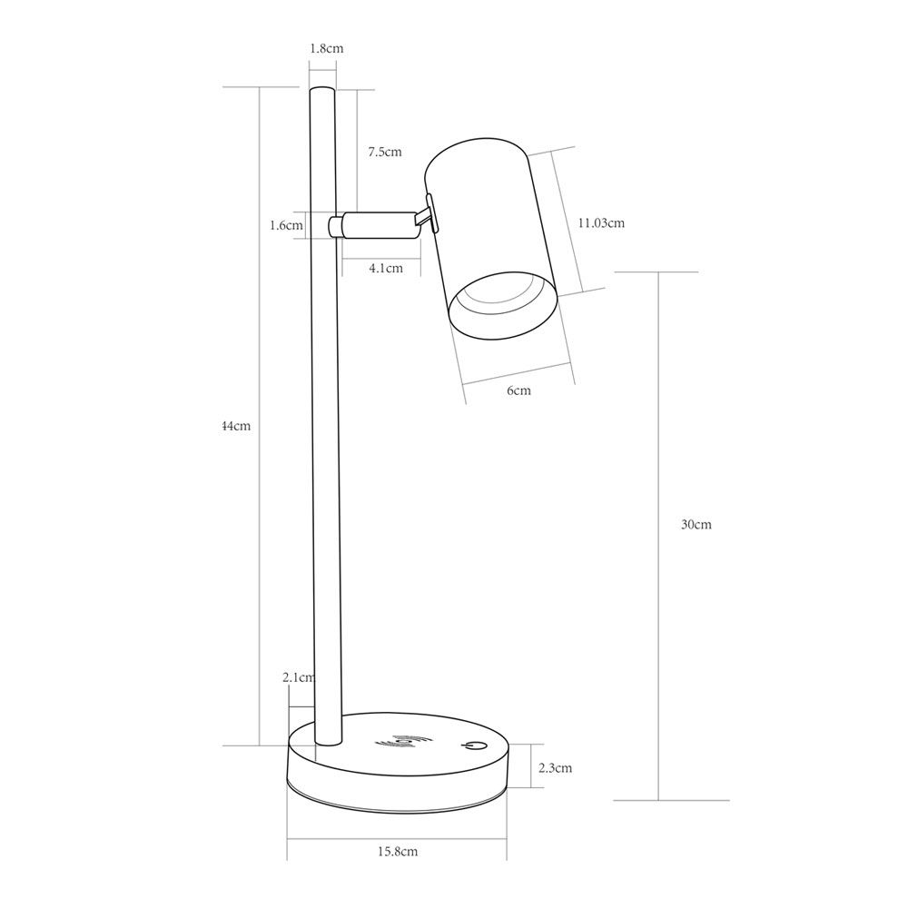 GORDOLA LED-Tischlampe mit wireless charging